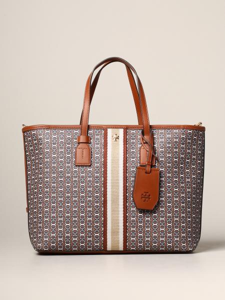 Tory Burch Outlet: Gemini Link bag in canvas with all over print ...