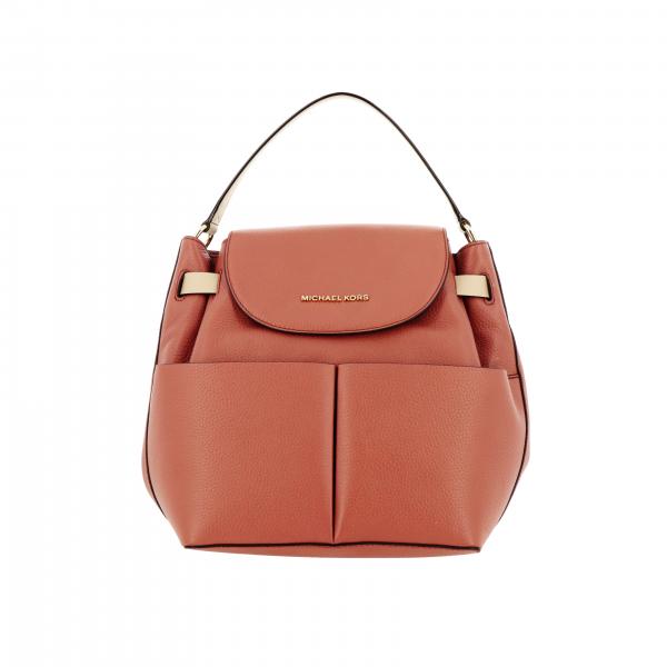 MICHAEL KORS Michael Bedford backpack in textured leather Orange