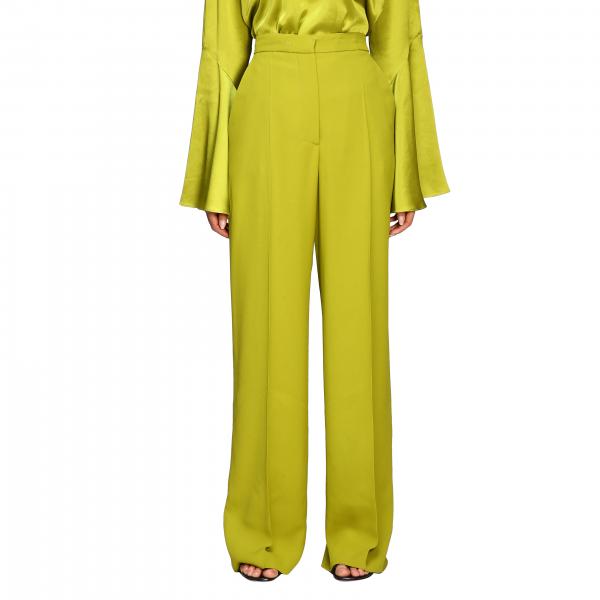 Alberta Ferretti Outlet: high waist trousers - Green | Alberta Ferretti ...