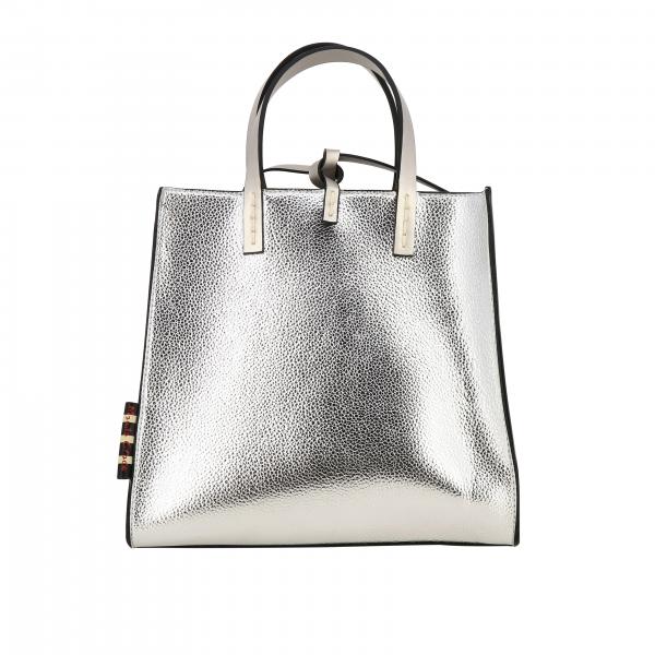Manila Grace Outlet: bag in textured leather with removable clutch ...