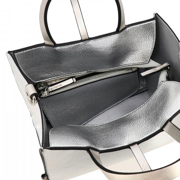 Manila Grace Outlet bag in textured leather with removable clutch