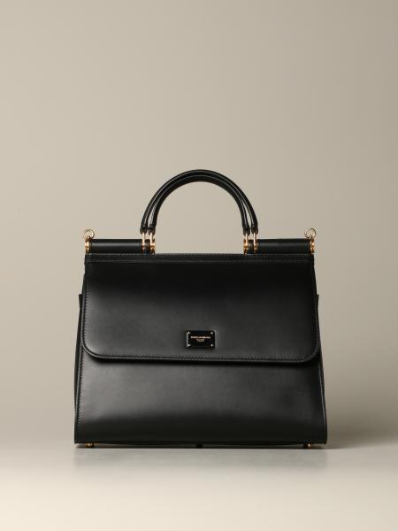 Dolce & Gabbana Sicily 58 handbag in genuine leather with logo
