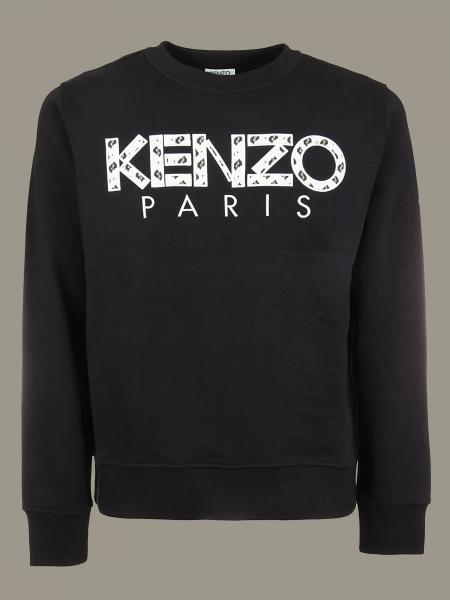 Kenzo Outlet: crewneck sweatshirt with logo - Black | Kenzo sweatshirt