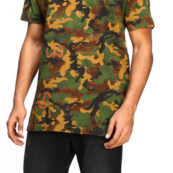 off white camouflage t shirt