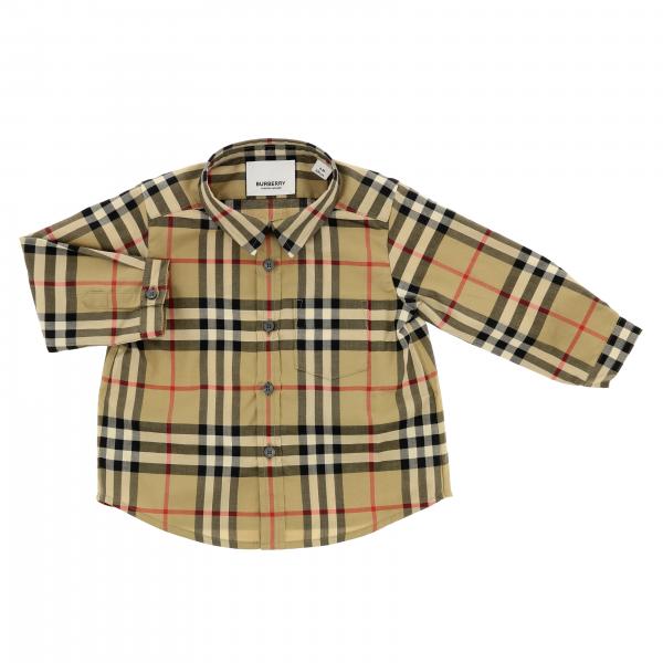 Burberry Infant Outlet Burberry check pattern shirt with patch pocket