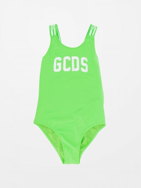 Gcds logo印花连体泳装