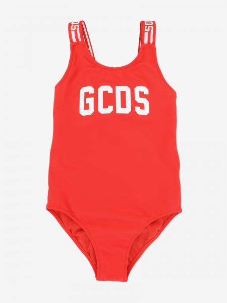 Maillot de bain Gcds une pièce avec logo imprimé et maxi bretelles rayées