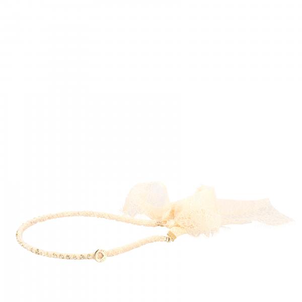 Twin-set headband with rhinestones and removable chantilly lace bands