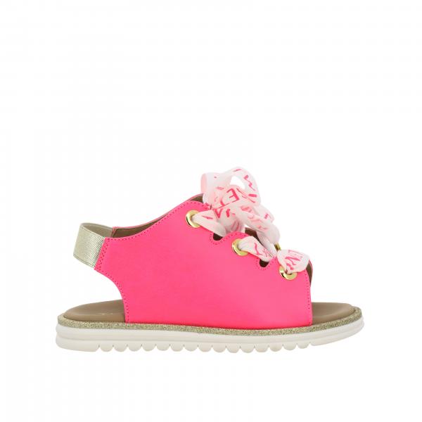 Sandale Twin-set à bout ouvert avec lacets et logo