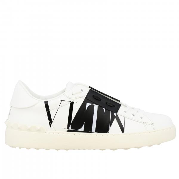 Sneakers Valentino Garavani in pelle con banda e monogramma VLTN