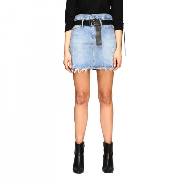 Liu Jo Outlet short denim skirt Denim Liu Jo skirt UA0076D4441