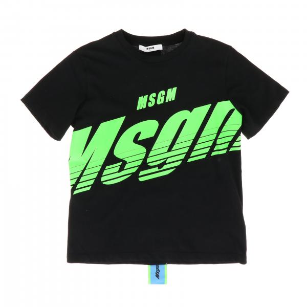 Msgm Kids logo印花短袖T恤