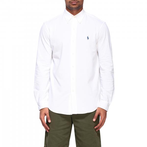 Polo Ralph Lauren Outlet: shirt for men - White | Polo Ralph Lauren ...