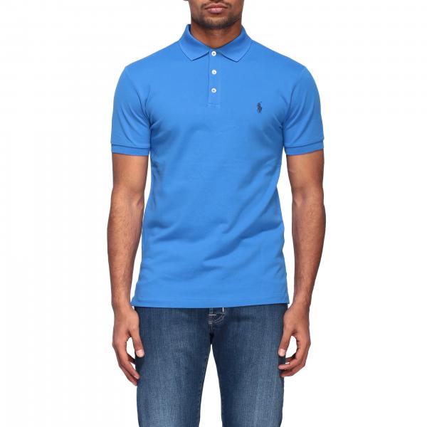 Polo Ralph Lauren Outlet: polo shirt with short sleeves - Blue | Polo ...