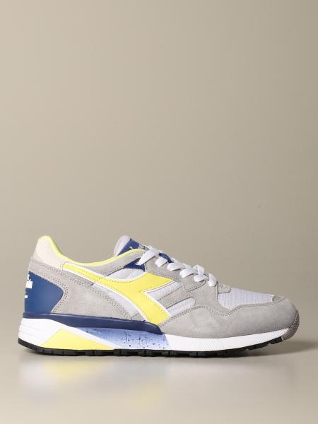 Diadora Outlet: N9002 sneakers in multicolor leather and suede ...