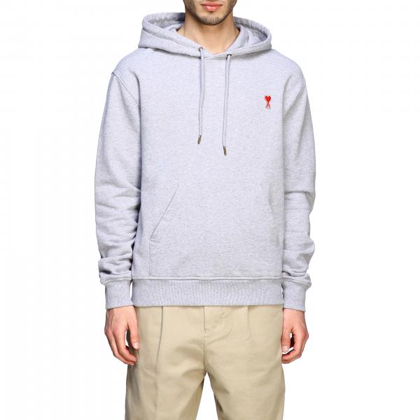 Ami Paris Outlet: sweatshirt for man - Grey | Ami Paris sweatshirt ...