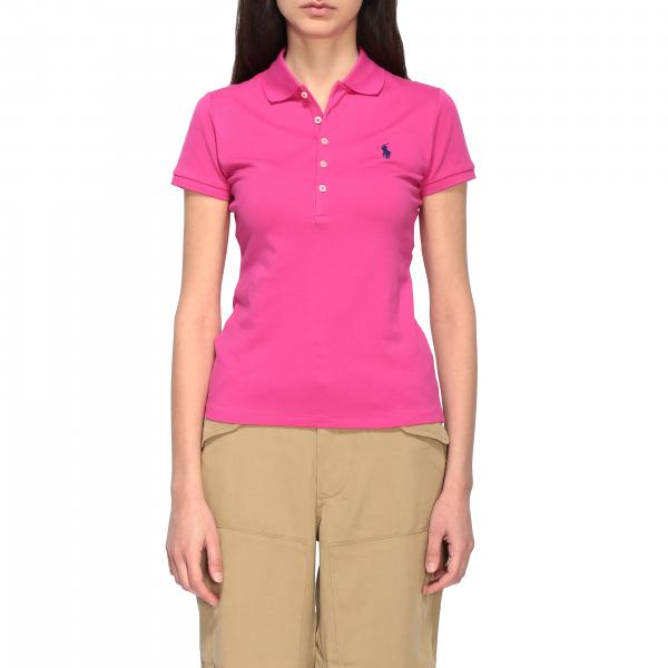 POLO RALPH LAUREN: polo shirt for woman - Fuchsia | Polo Ralph Lauren ...