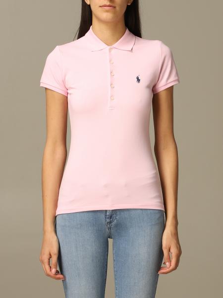 POLO RALPH LAUREN: polo shirt for woman - Pink | Polo Ralph Lauren polo shirt 211505654 online GIGLIO.COM