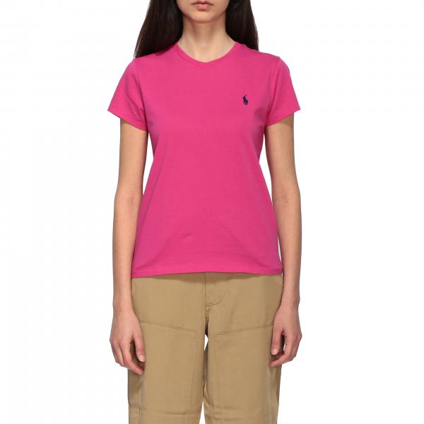 outlet-de-polo-ralph-lauren-camiseta-para-mujer-fucsia-camiseta