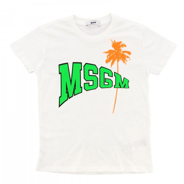 Msgm Kids logo 短袖T恤