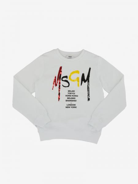 Msgm Kids logo印花上衣