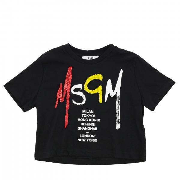 Msgm Kids logo 印花T恤