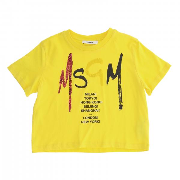 Msgm Kids logo 印花T恤