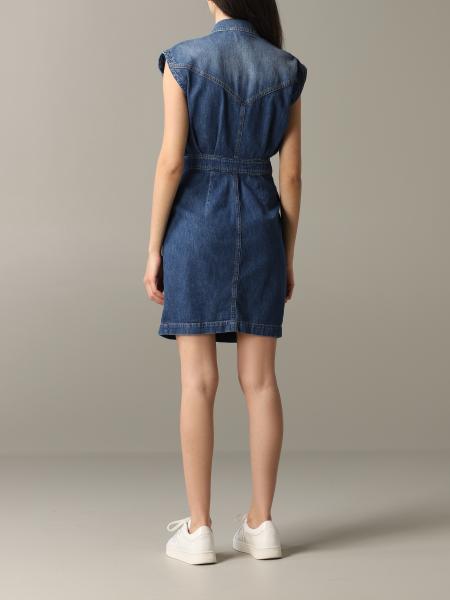 denim effect dress