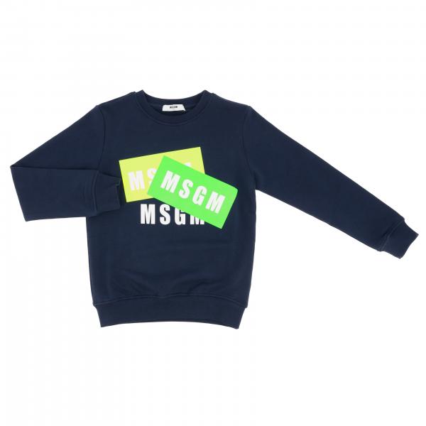 Msgm Kids logo 圆领卫衣