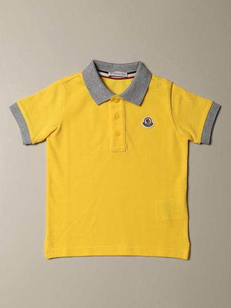 MONCLER: baby t-shirt - Yellow | Moncler t-shirt F19548A70120 8496W