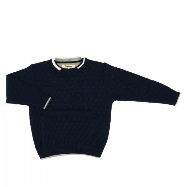 Nupkeet-Pullover mit Rundhalsausschnitt und farbigen Kanten