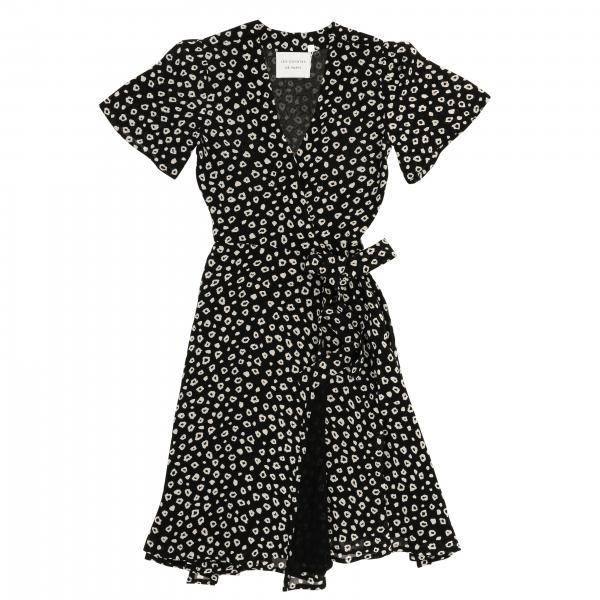 Les Coyotes De Paris Outlet: micro patterned dress - Black | Les ...