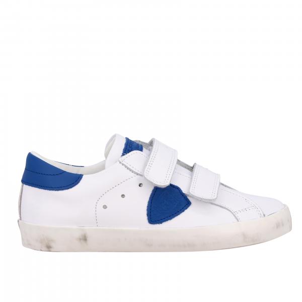 Sneakers Philippe Model in pelle liscia con fibbie a strappo