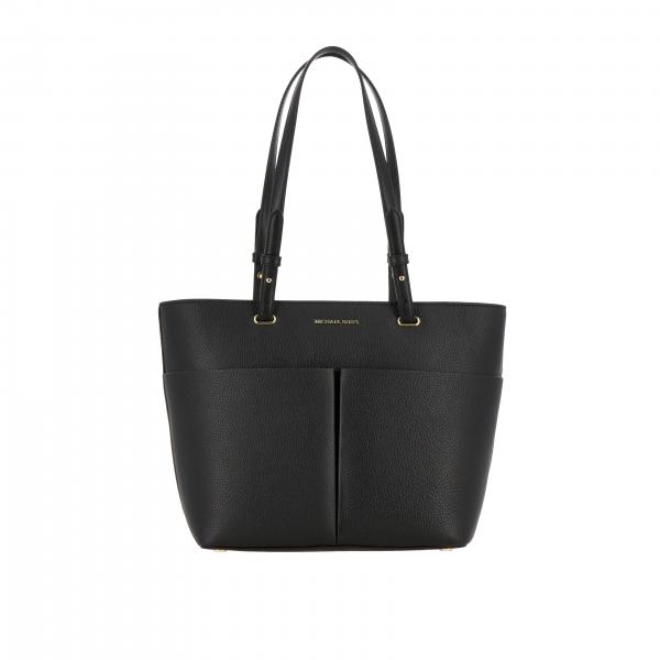 MICHAEL KORS: Michael tote bag in textured leather - Black | Michael ...