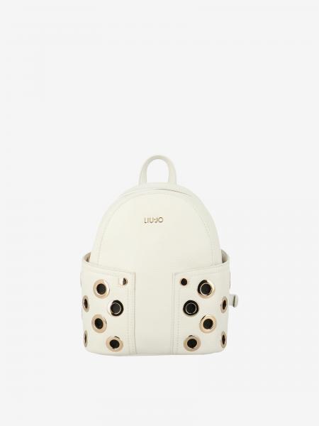 Zaino Liu Jo mini in pelle sintetica martellata con vele metalliche