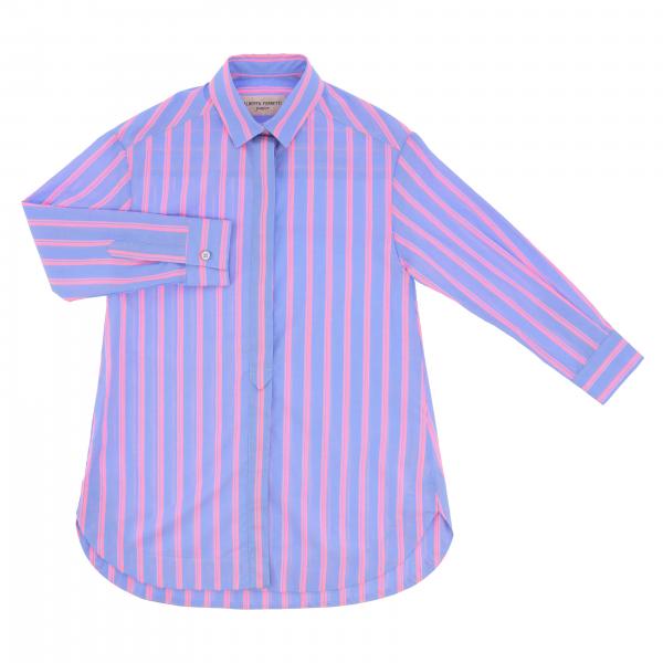 Alberta Ferretti Junior logo 条纹衬衫