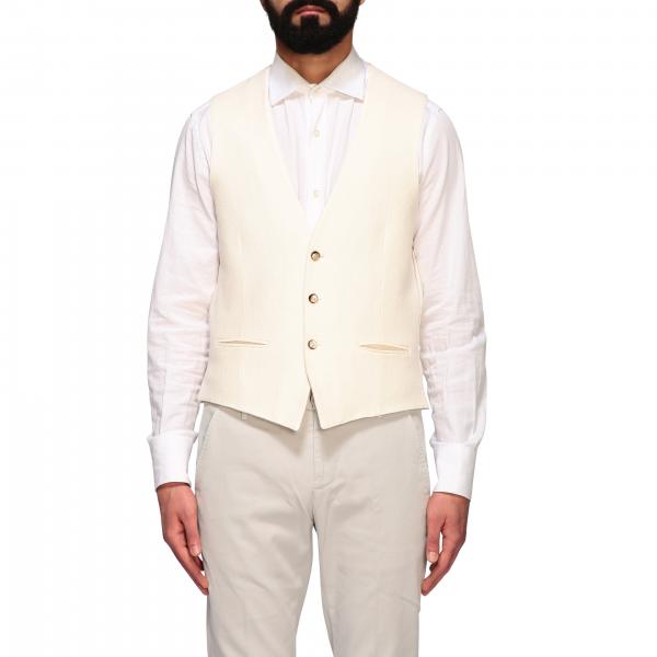 L.b.m. 1911 Outlet: Suit Vest For Man - Cream | L.b.m. 1911 Suit Vest ...