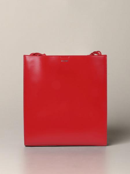 Jil Sander Outlet: shoulder bags in smooth leather - Red | Jil Sander