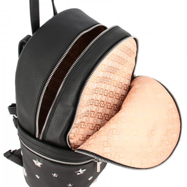 LIU JO: Zaino in pelle sintetica con logo e stelle - Nero | Zaino Liu Jo  AA0188E0058 GIGLIO.COM
