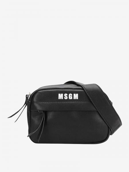 MSGM KIDS: bag for kids - Black | Msgm Kids bag 022138 online on GIGLIO.COM