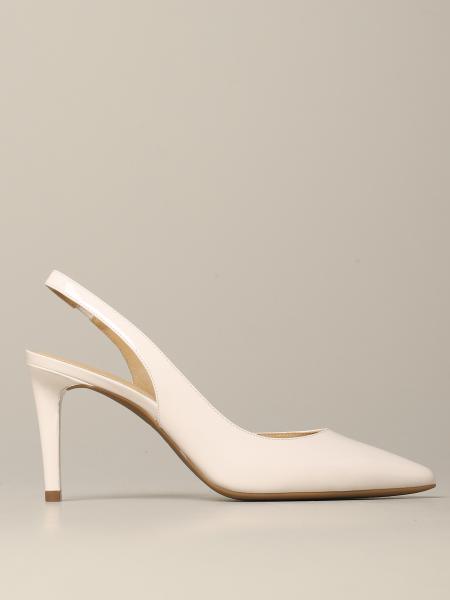 MICHAEL KORS: court shoes for women - Cream | Michael Kors court shoes ...