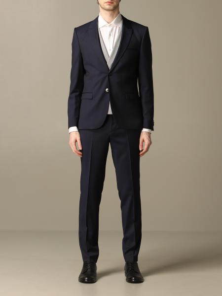 Hugo Outlet: single-breasted suit with vest - Blue | Hugo suit ...