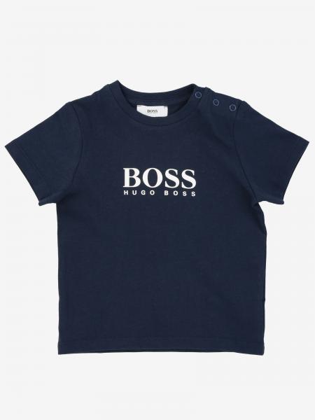 Neuken Rennen uitvinden Hugo Boss Outlet: short-sleeved T-shirt with logo - Blue | Hugo Boss  t-shirt J05P07 online on GIGLIO.COM
