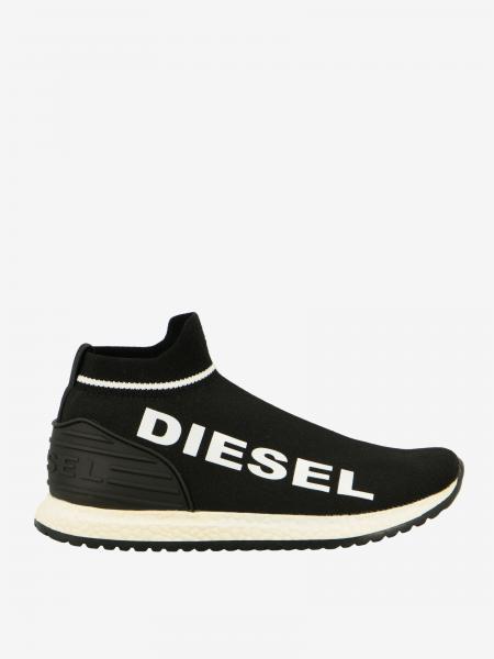 Outlet de Diesel: Zapatos para niño, Negro Zapatos Diesel BY0134 P0338 en línea en GIGLIO.COM