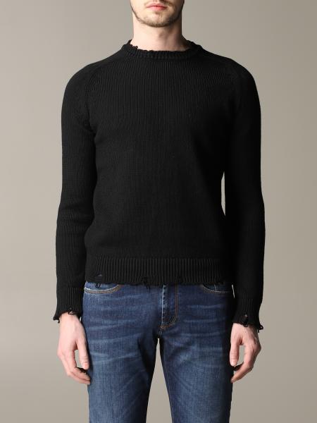 SAINT LAURENT: shirt with breaks | Sweater Saint Laurent Men Black ...