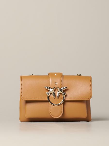 Pinko Outlet: Love Soft Baby Simply leather bag - Leather | Pinko mini ...