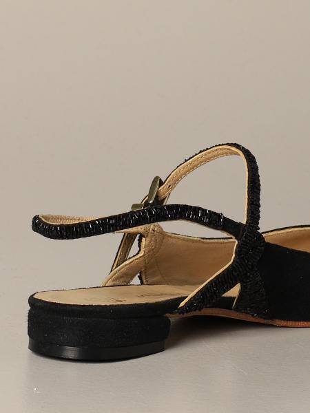Maliparmi Outlet: Sandalo in camoscio - Nero | Scarpe Basse Maliparmi  SB005890701 GIGLIO.COM