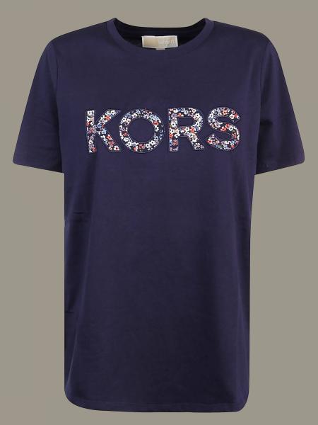 MICHAEL KORS: t-shirt for woman - Blue | Michael Kors t-shirt ...