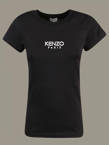 Kenzo Outlet: T-shirt with logo - Black | Kenzo t-shirt FA52TS710937 ...
