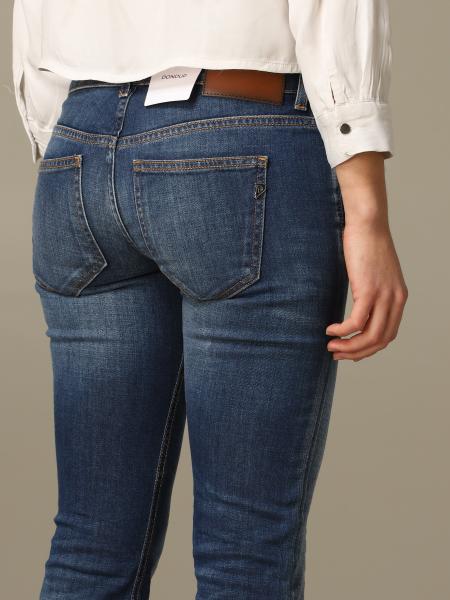 Dondup Outlet: Jeans a vita bassa con fondo a zampa - Blue | Jeans Dondup  DP126 DS0145AB4 GIGLIO.COM